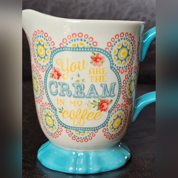 Pioneer Woman‎ Creamer With Handle 'You Are the Cream In My Coffee' Server - Picture 8 of 8